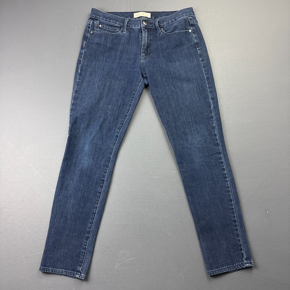 Gap 1969 True Skinny Jeans Women's Size 28R Dark Wash Stretch Denim Mid Rise - Picture 1 of 11
